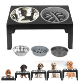 Elevated Dog Feeder with slow food bowl