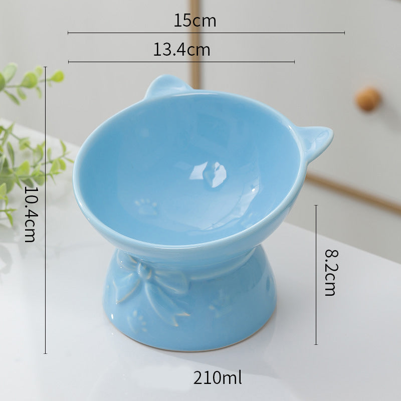 Elevated Ceramic Dog Bowl for small dogs