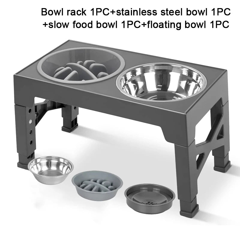 Elevated Dog Feeder with adjustable stand