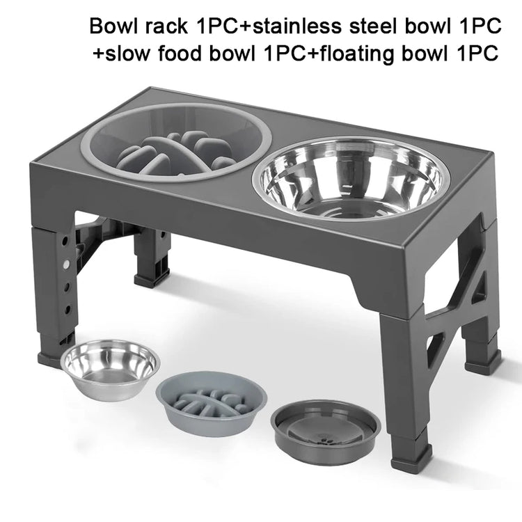 Elevated Dog Feeder with adjustable stand