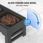 Adjustable Elevated Dog Bowl for dogs