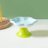 Flower Ceramic Cat Bowl elevated design