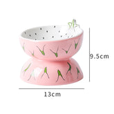 Ceramic Cat Food Bowl elevated design