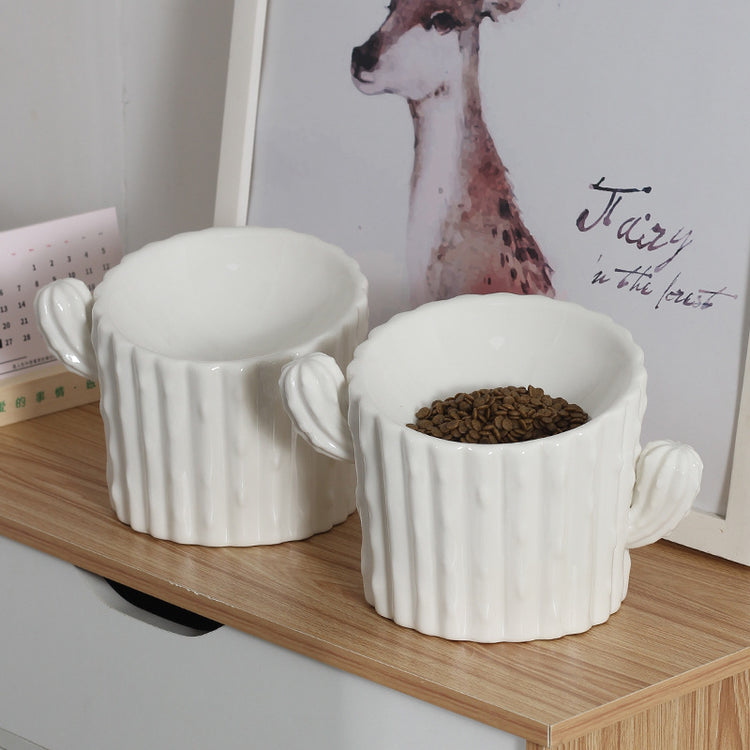 Elevated Double Dog Bowl for small dogs