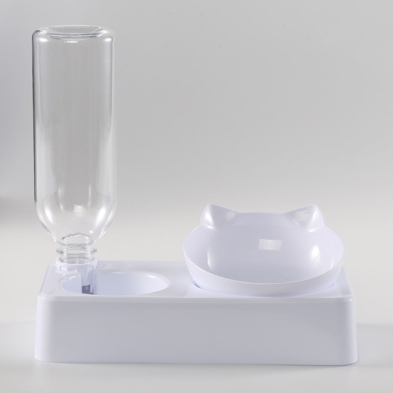 Elevated Double Dog Bowl for flat-faced dogs