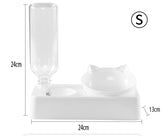 Elevated Double Dog Bowl side view