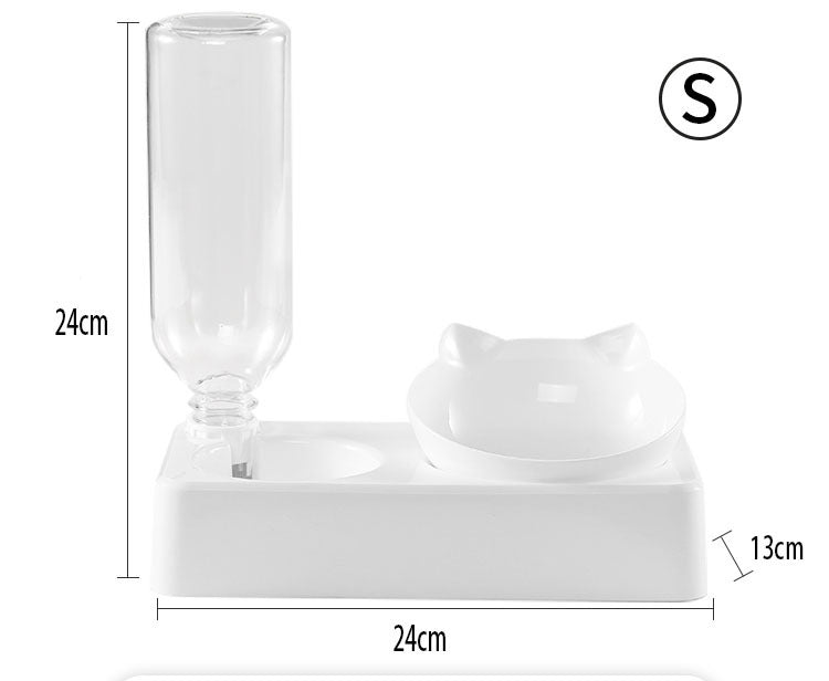 Elevated Double Dog Bowl side view