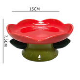Flower Ceramic Cat Bowl for pets