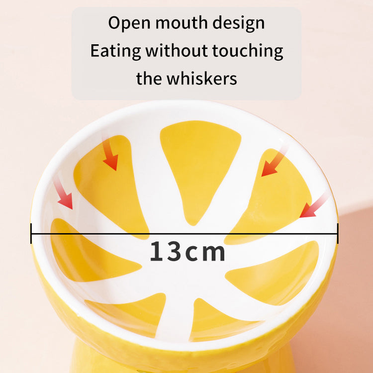 Ceramic Cat Food Bowl elevated design