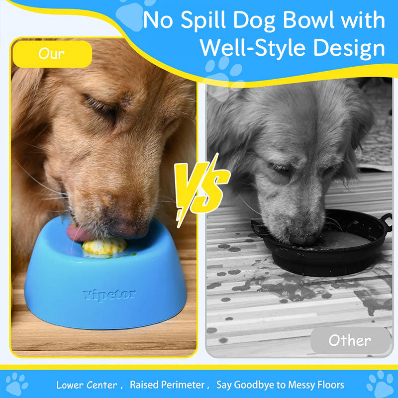 Slow Feeder Dog Bowl with lick mat