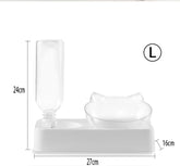 Elevated Double Dog Bowl side view