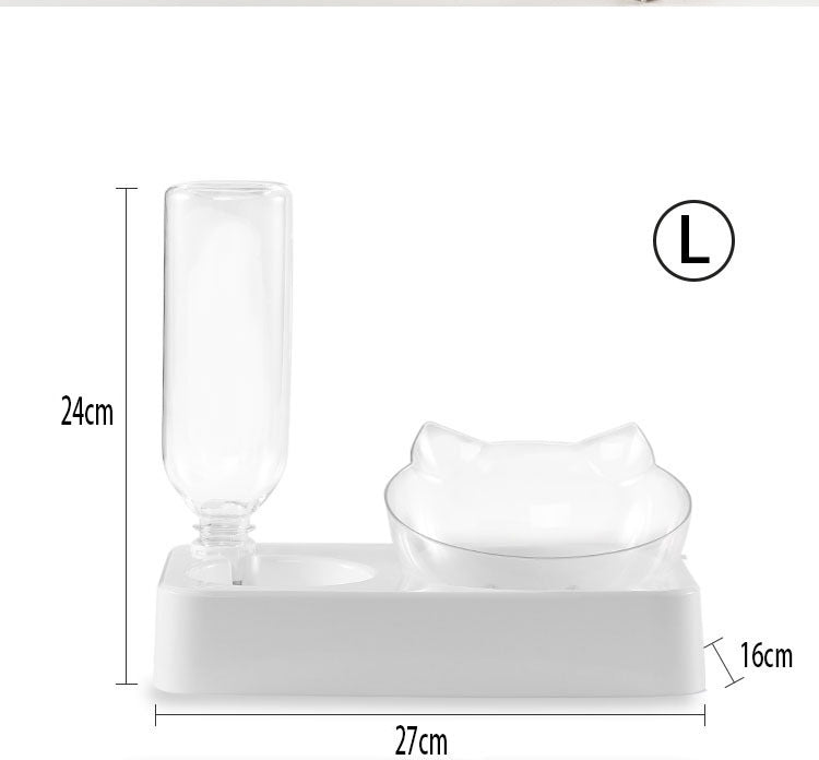Elevated Double Dog Bowl side view