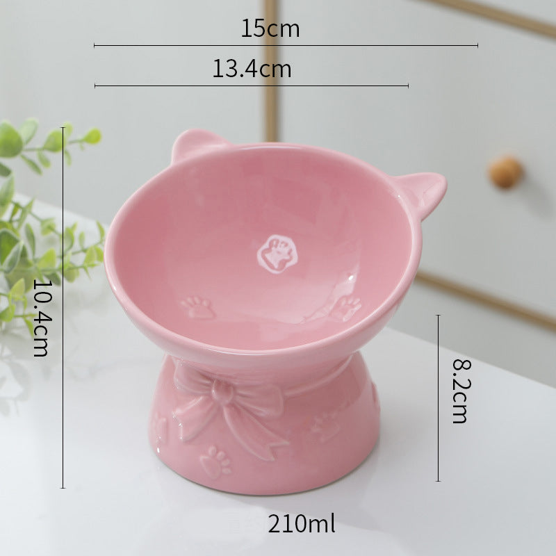 Elevated Ceramic Dog Bowl for small dogs