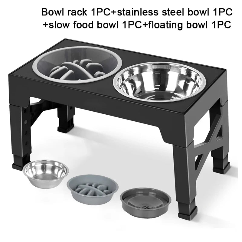 Elevated Dog Feeder with adjustable stand