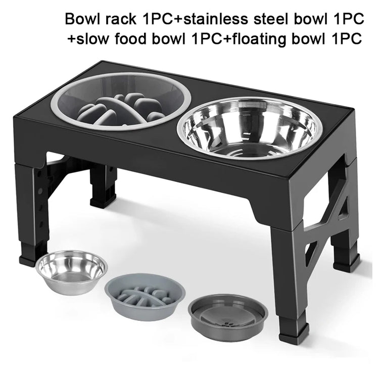 Elevated Dog Feeder with adjustable stand