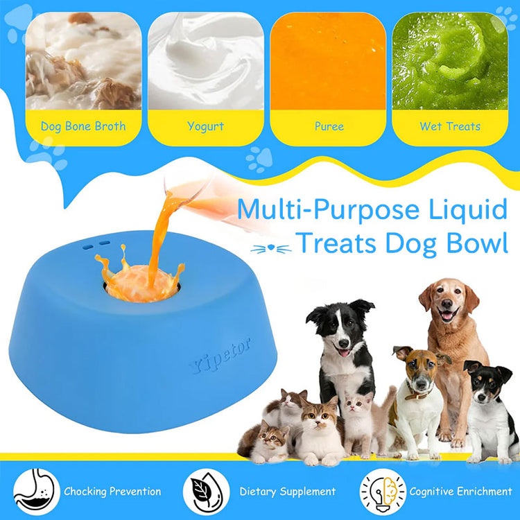 Slow Feeder Dog Bowl with lick mat