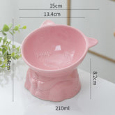 Elevated Ceramic Dog Bowl for flat-faced dogs
