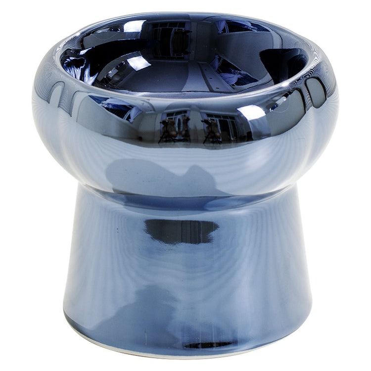 Ceramic Dog Bowl with electroplated finish