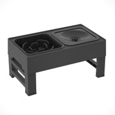 Adjustable Elevated Dog Bowl with slow feeder